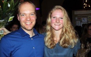 Esther Kiel met haar trainer Sjoerd Gereats