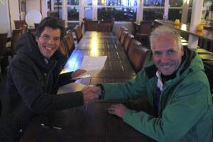 vlnr. Peter de Kruijk en Ron Elbersen