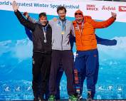 Geheel Nederlands podium op de 3.000m Masters 40-45j categorie.