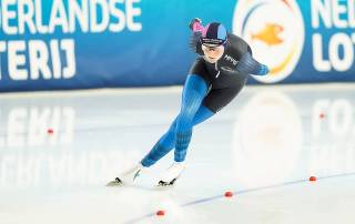 Esther Kiel knap 4e op het NK Allround. foto Neeke Smit