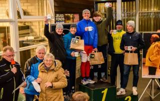 Podium eerste Aris Dijksman Duo Cup foto: Hector Lankhorst