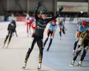 Esther Kiel wint in Hoorn | foto:https://schaatspeloton.nl/