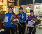 Jade Groenewoud wint het Kraantje Lek schaats toernooi in Haarlem foto Michel van Bergen