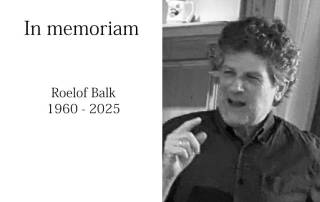 In memoriam Roelof Balk (1960 - 2025)