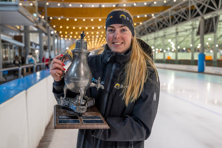Gioya Lancee wint Kraantje Lek 2025/2026 foto: Michel van Bergen