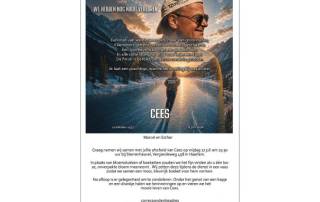 In Memoriam Cees van den Burg